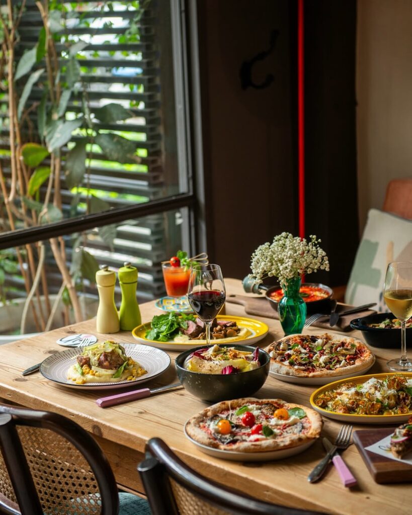 A dining setup in Gigi Asoke