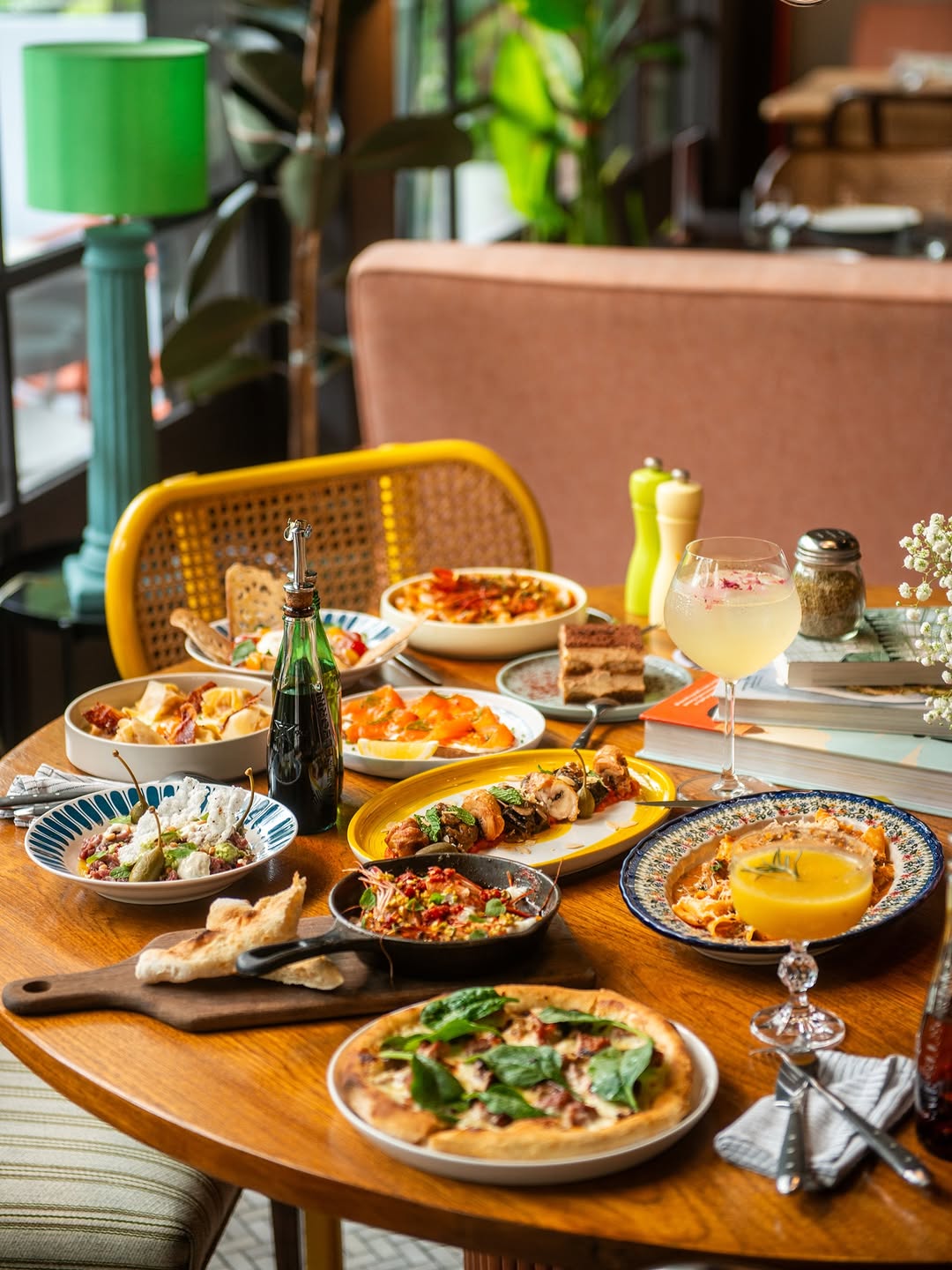 A full meal set up in Gigi Asoke